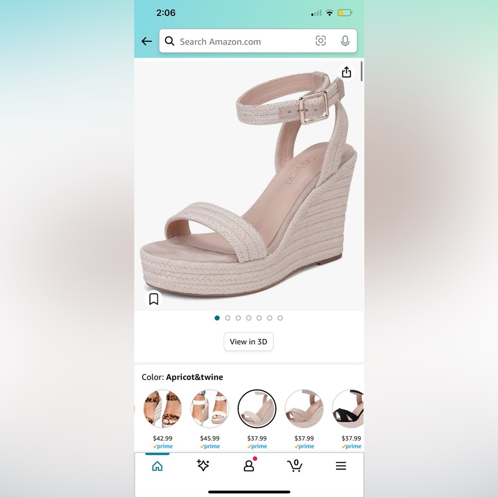 VICKI·VICKI Women's Platform Sandals Wedge Ankle Strap Open Toe Sandals